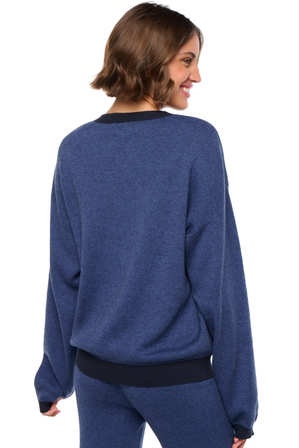 Baumwolle & Cashmere kaschmir pullover damen baumwolle cashmere stormie blue navy m